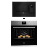 (BUNDLE) ELECTROLUX KODGH70TXA built-in single oven(72L) + EMSB25XC built-in combination microwave oven(25L)